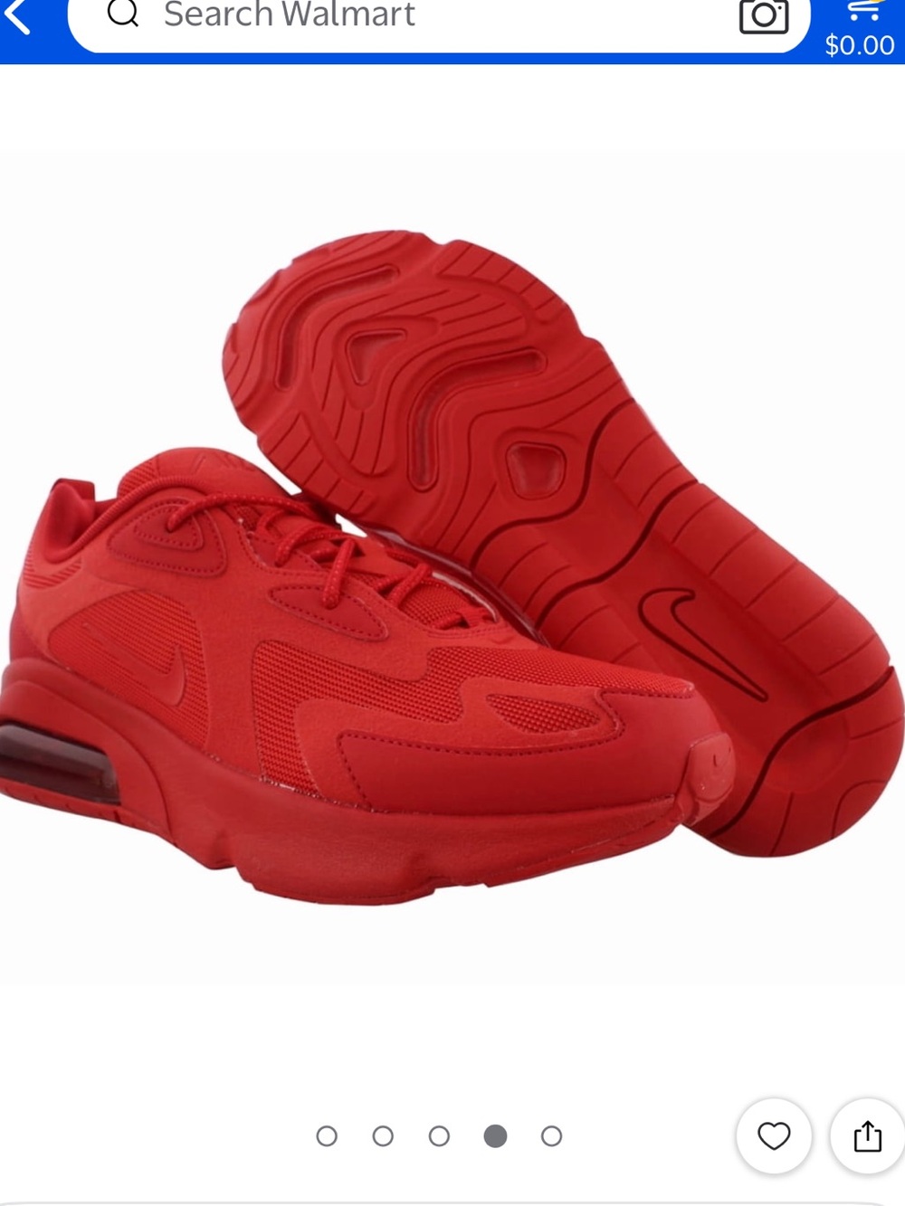Nike Air Max 200 Men's Athletic Sneakers - Red